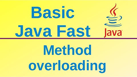 Method overloading - Basic Java Fast (19)