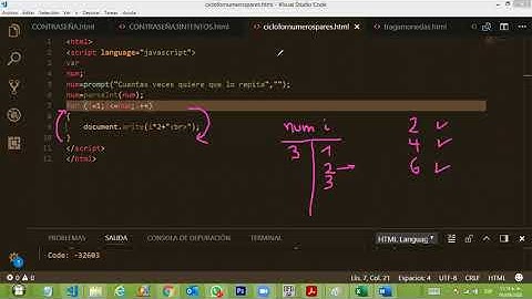 Ciclo for Numeros 1 al 10, Pares e impares Javascript