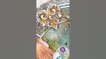 Mixed-media altered clock in Wonderland!!