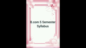 #study. b.com 5 sem syllabus according to ccsu🙏