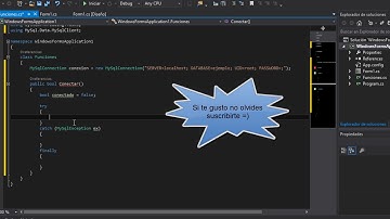 Clase para insertar, modificar, eliminar y buscar datos en C# y MySQL Server - | Conexion