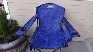 coleman oversized quad chair with cooler