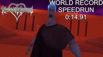 KH RE: COM [Riku Proud Mode] Hades [WR] Speedrun 0:14.91 [WORLD RECORD]