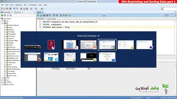 Oracle developer g11  004  Restricting and Sorting data  1