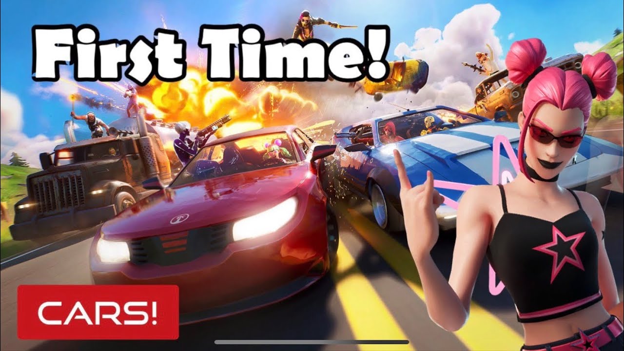 New Cars Update In Fortnite First Time Playing With Cars In Fortnite Mobile Youtube