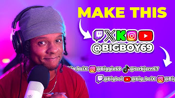 How to Make this Social Media Overlay ( FREE Template)