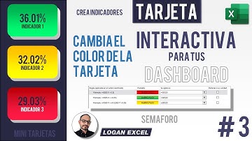 🚦 Formas que cambian de color de manera dinámica, imagen vinculada, tarjetas dinámicas Excel