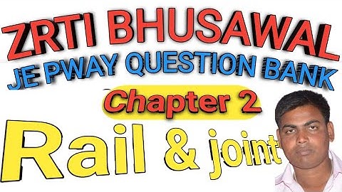 Rail and joint // रेल और ज्वाइंट्स// Je PWAY Question Bank @RailPath