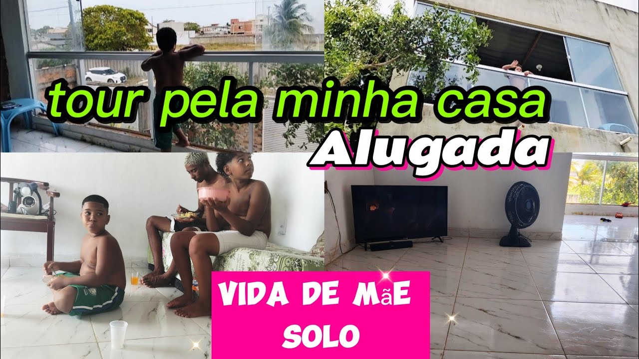 TOUR PELA MINHA CASA ALUGADA: Recomeçando do zero com 3 filhos em