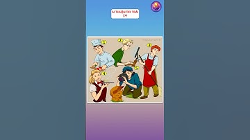 Ai thuận tay trái? Cmt đáp án bên dưới nhé! #games #satisfying #caudo #giaitri #quiz #funny #dovui