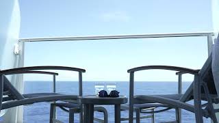 1 HOUR of Cruiseship balcony white noise relaxation