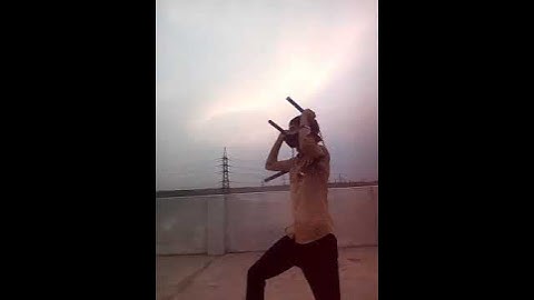 Learning nunchaku tricks with no experience🔥🔥 #short #shortvideo