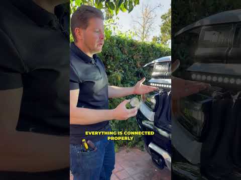 hummer ev led light bar install #hummerev #hummer #ledlights #tutorial #howto #diy #shortsfeed #bts