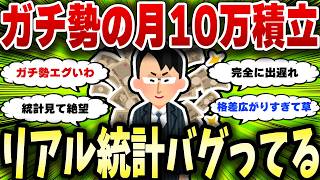 新NISAの積立中央値が月10万？投資ガチ勢の実態がこちら【2chお金スレ】