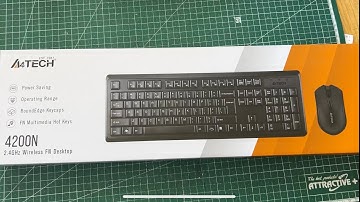 A4 TECH 4200 Wireless Keyboard and Mice SET Review RN-200N GR-92