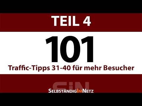 101 Traffic-Tipps Teil 4 von 10 - Frage und Antwort Portale bis Gewinnspiele