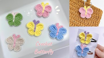 How to Crochet a Butterfly ♡| Simple and Easy | Móc Con Bướm Xinh
