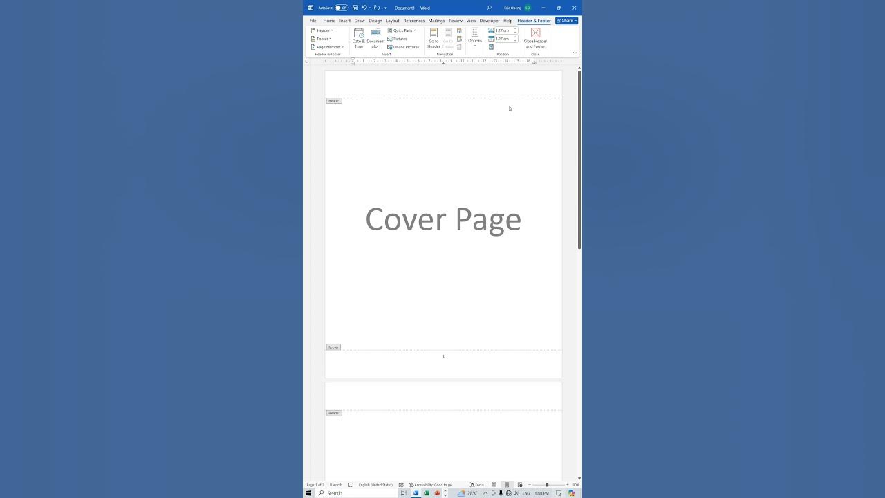 How to start page numbering from page 2 in ms word pagenumbering 