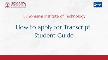 How to Apply for Your e-Transcript Online | Step-by-Step Guide | KJSIT
