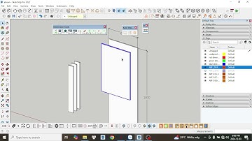 CÁCH DIM NHANH KÍCH THƯỚC TRONG SKETCHUP (DIM RAY....)