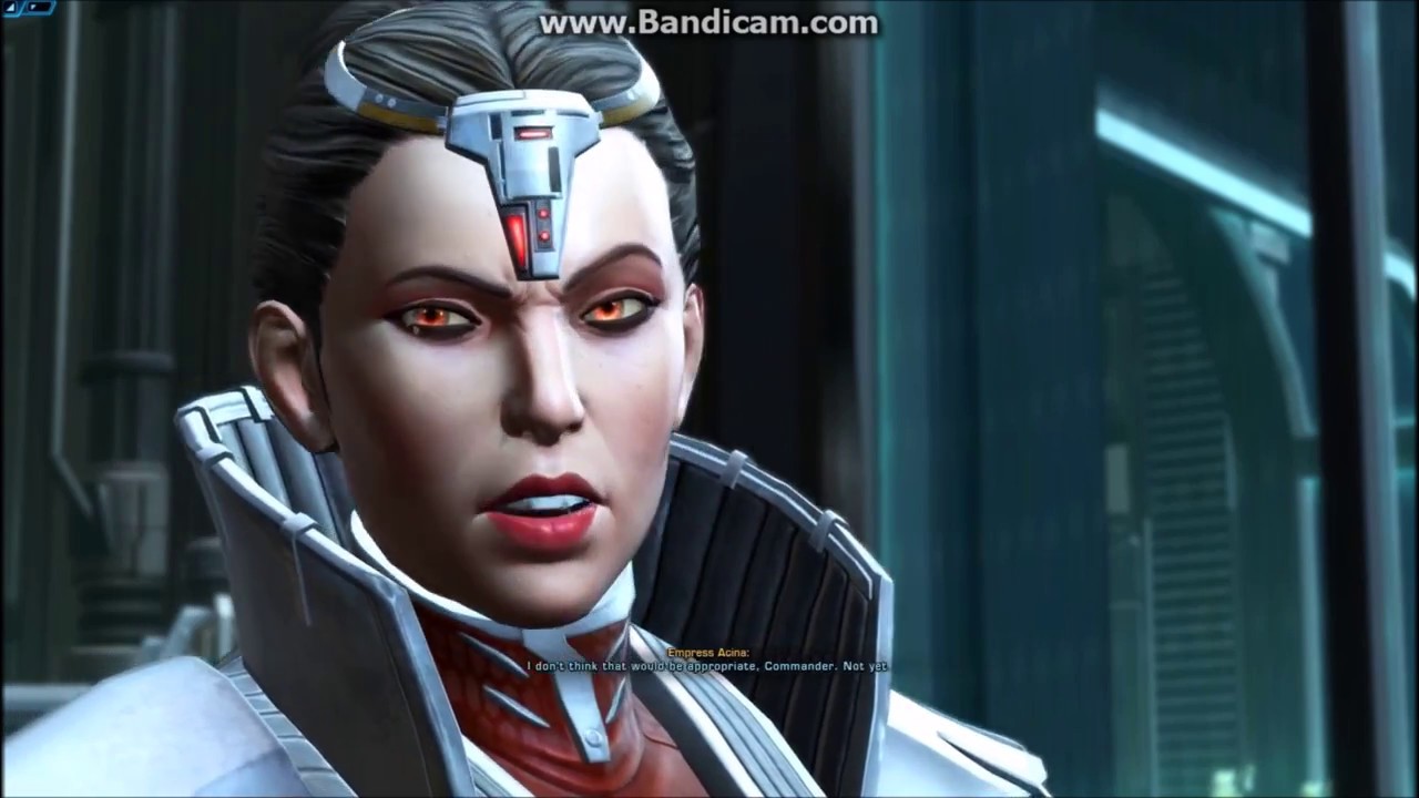 Star Wars the old Republic ★ Flirt with Empress Acina (2) - YouTube