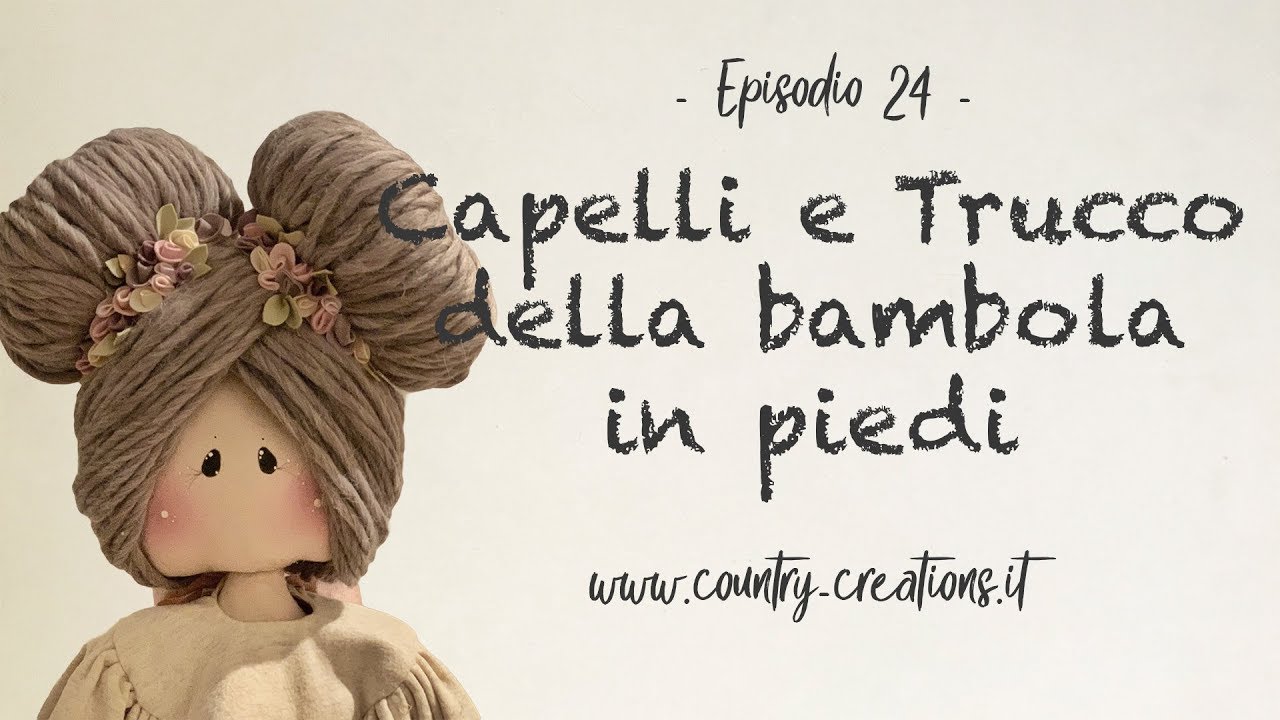 capelli bambola con lana