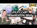 IKEA HOME ORGANIZATION IDEAS FOR SMALL SPACES | 4 UTILITY CART IDEAS