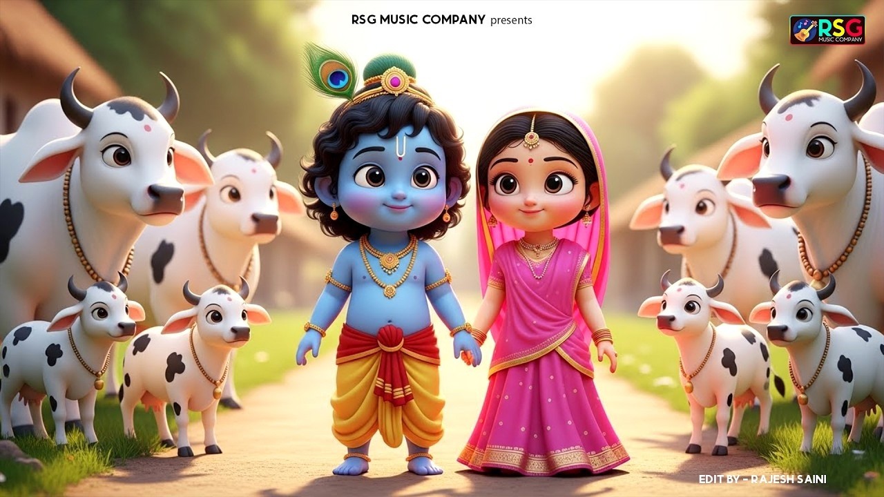 छोटी छोटी गैया छोटे छोटे ग्वाल। Choti Choti Gaiya Chote Chote Gwal। #kanha #krishna #krishnabhajan