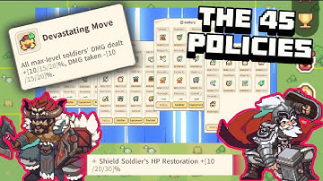 ▶️ [TIPS] The 45 Policies - Explained (Part 1) | Ninety Thousand Acres 😉