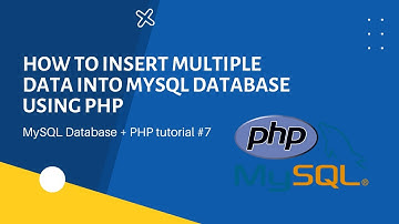 How to insert multiple data into MySQL database using prepared method in PHP || PHP tutorial #7
