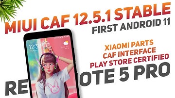 MIUI CAF 12.5.1 Stable Android 11 | Redmi Note 5 Pro | CAF Interface, Play Store Certified