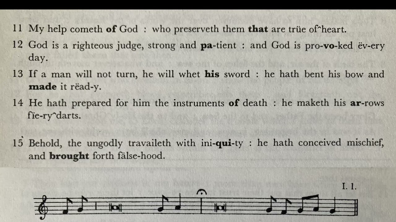 Psalm 7, Domine, Deus meus. Tone 1.1 