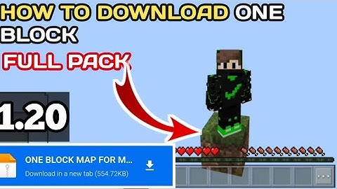 one block minecraft download android 1.20 | one block for mcpe 1.20 download
