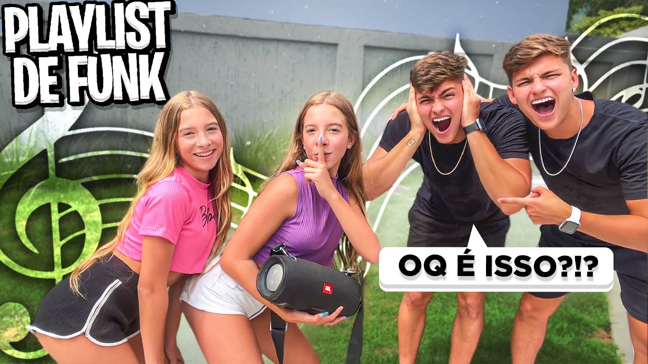 REAGINDO A PALYLIST DE FUNK DAS MINHAS IRMÃS DE 13 ANOS! •Irmãos Scribel•