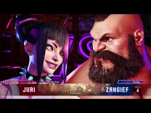 Zangief pulls a 'Magneto' via a glitched interaction that causes Juri to  slide towards him during Street Fighter 6 clip