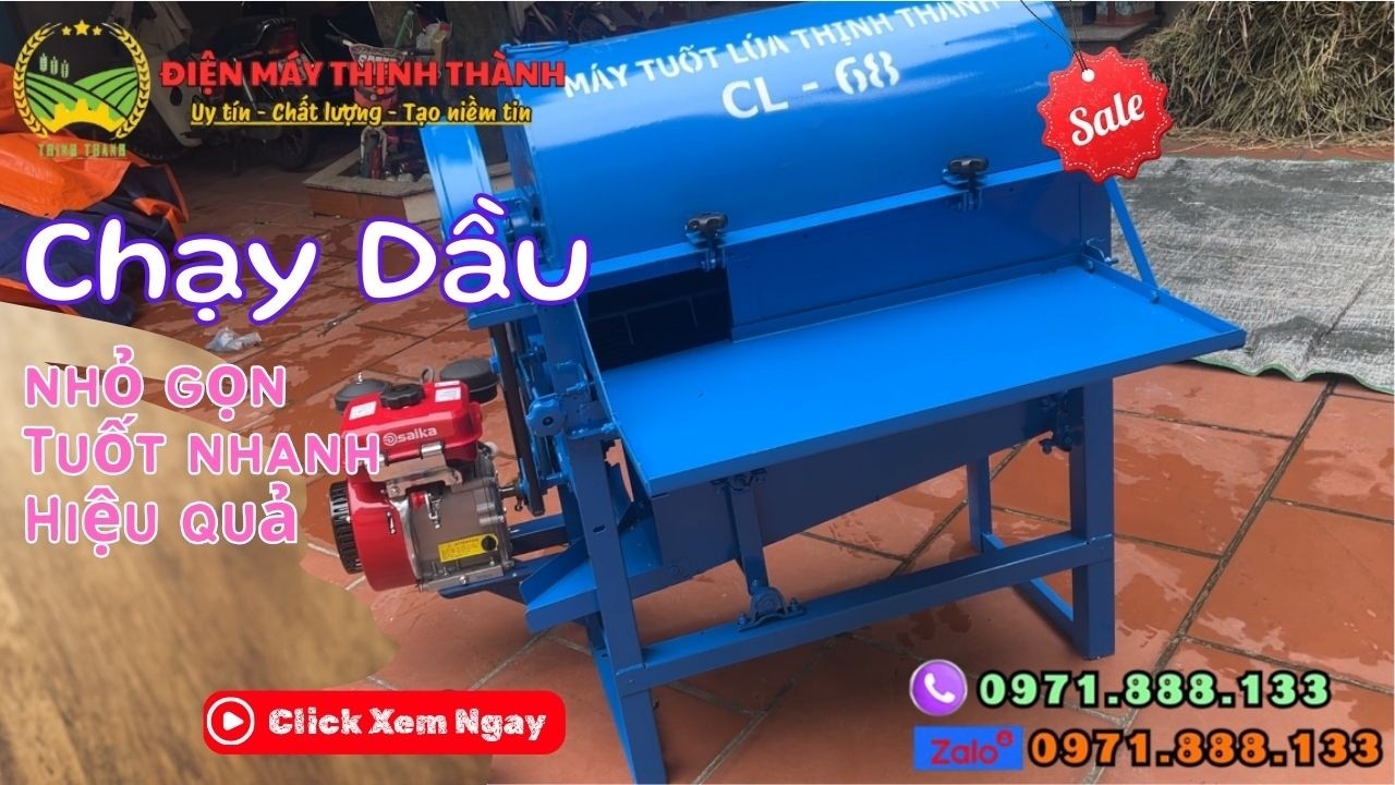 Máy Tuốt Lúa Mini Chạy Dầu Bàn Giao Tại Bắc Ninh-  Báo Giá Mới Nhất Tháng 2 Năm 2026