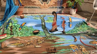 Rắc rối khi đặt những tượng gỗ phụ nữ khỏa thân của người Amazon trong nhà thờ Santa Maria