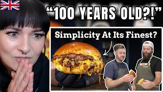 British Girl Reacts to a 100-Year-Old American Burger… Is This the BEST!