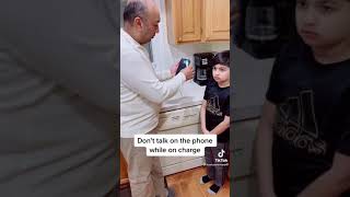 do not use phone while charging