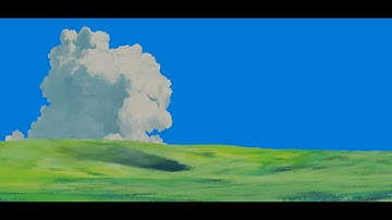 Grass animation test (Blender)