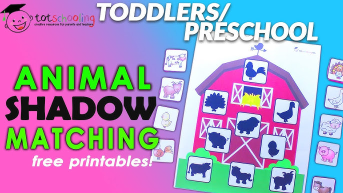 Animal Shadow Matching Free Printables by Totschooling // For Toddlers & Preschool - YouTube animal-shadow-matching-free-printables-by-totschooling-for-toddlers-preschool-youtube