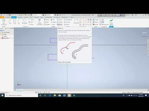 Autodesk Inventor 2D and 3D Offset,Scale,Stretch,Dimension, basic works knowledge 2020 Tutorial