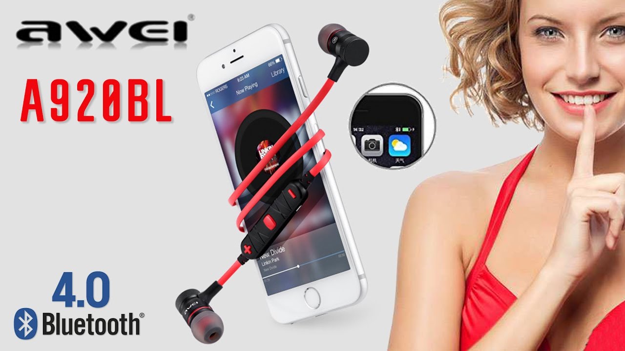 Awei A920BL Bluetooth гарнитура, стерео наушники для Iphone 7 - почему бы и нет?