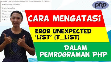 CARA MENGATASI ERROR T_LIST DI PHP