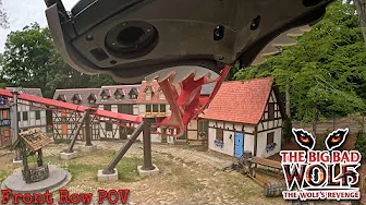 NEW! The Big Bad Wolf: The Wolf's Revenge Front Row POV | Busch Gardens Williamsburg | 2025