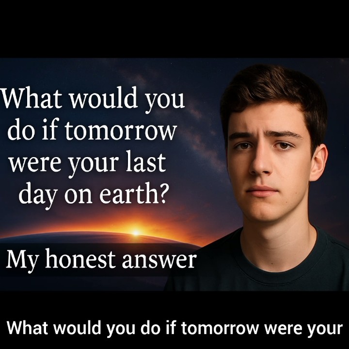 What would you do if tomorrow were your last day on Earth?PART 2# ...