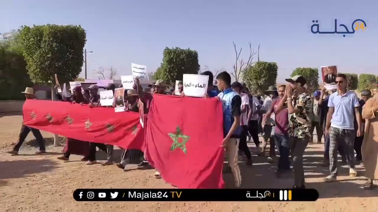 وقفة احتجاجية أمام مقر قيادة دار الشافعي ضواحي سطات....والمسؤول شي طليبة....بغينا غير شريبة