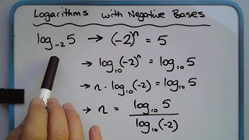 What happens when base of logarithm is 0 or negative? e.g. log_(-2) 5, log base (-2) of 5, or log_0