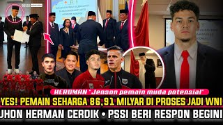 Download Lagu 🔴 DIAM-DIAM SAH WNI! RESMI Pemain SETINGGI 195 Cm Diproses DEMI FIFA Series~HERDMAN \u0026 PSSI CERDIK MP3