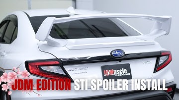 22+ WRX JDM Edition STI Spoiler Installation